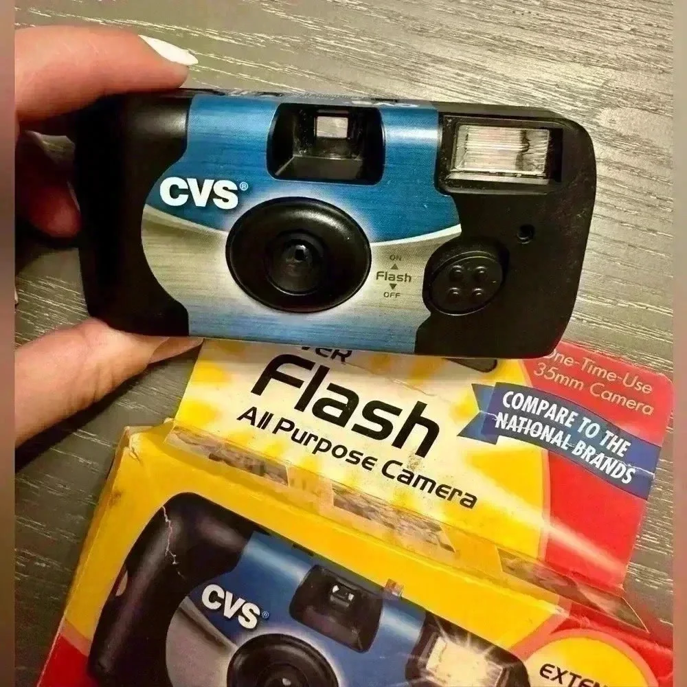 CVS Power Flash All Purpose 35mm One Time Use Camera Extended Flash Range